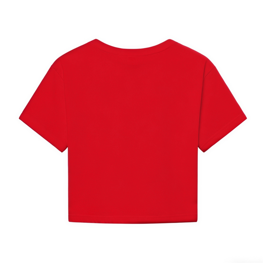 Look At Me All Festive And Sassy Skeleton Christmas Crop Tee product image 3