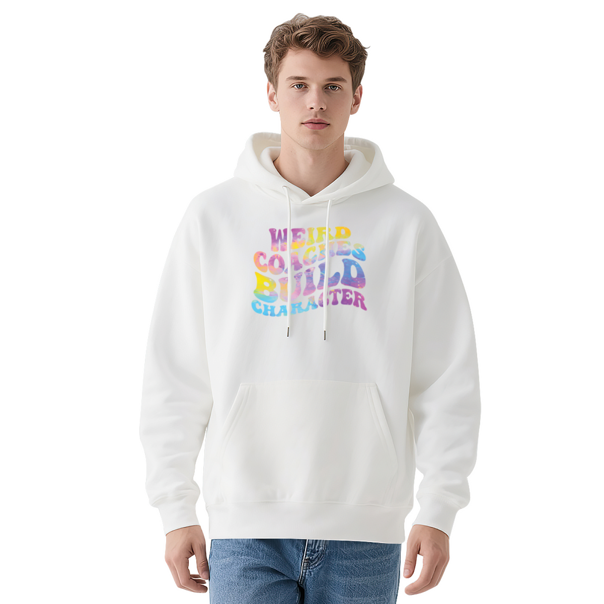 Cool Graphic Hoodie - White Featuring product image 1