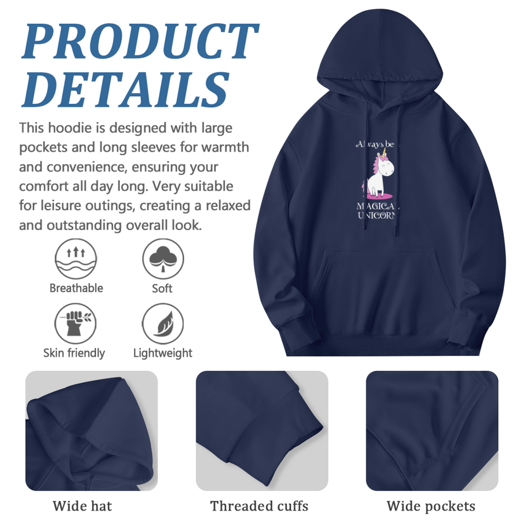 Trendy Hooded Sweatshirt - Inspirational Quote product image 6