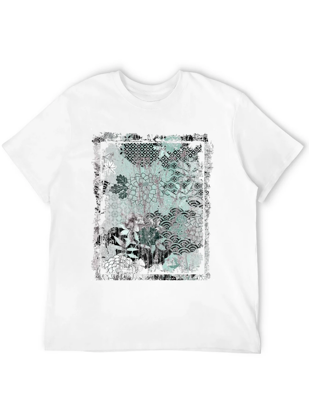 Distressed Floral Graphic Black T-Shirt product image 11