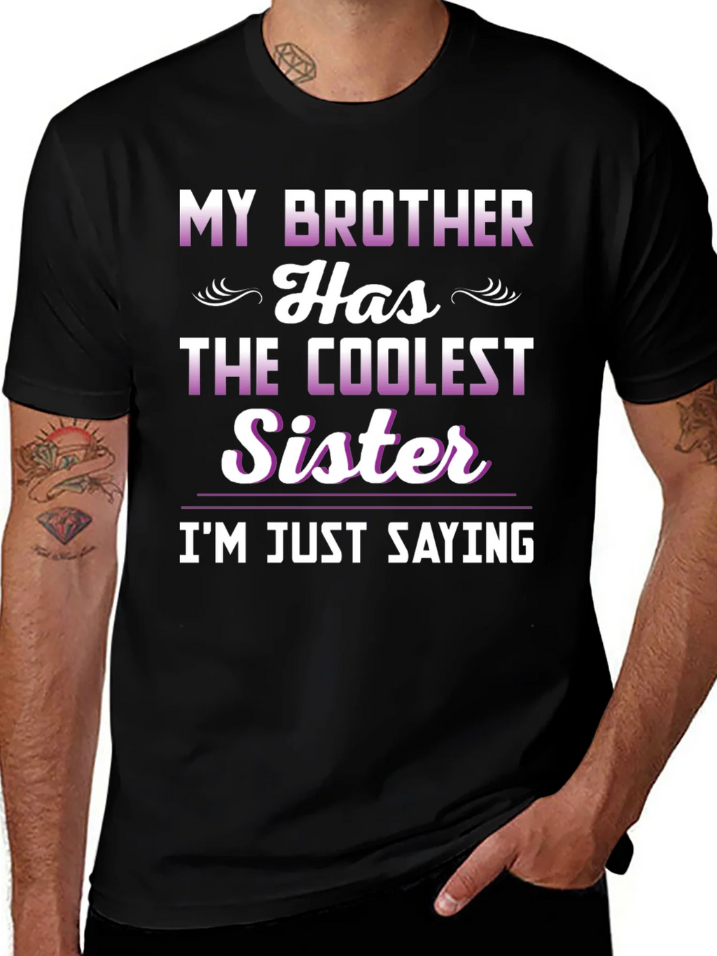 Coolest Sister Tee - Funny Sibling Pride T-Shirt product image 1