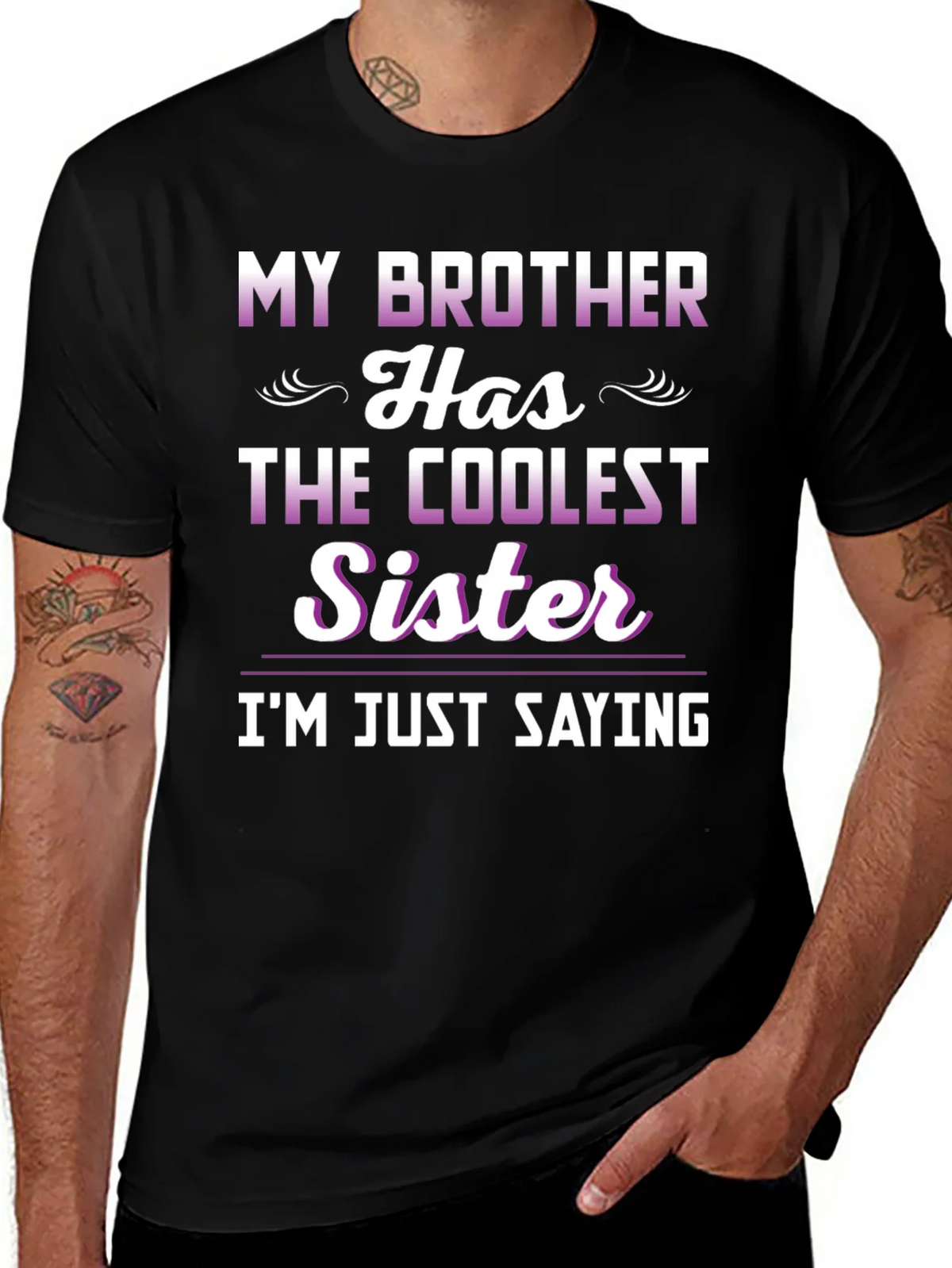 Coolest Sister Tee - Funny Sibling Pride T-Shirt product image 1