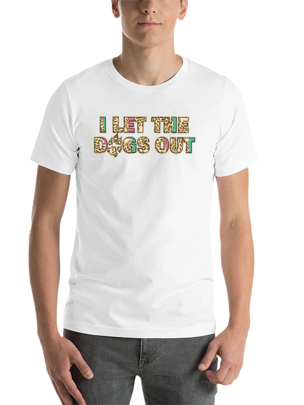 I Let The Dogs Out Novelty Graphic Tee product image 10