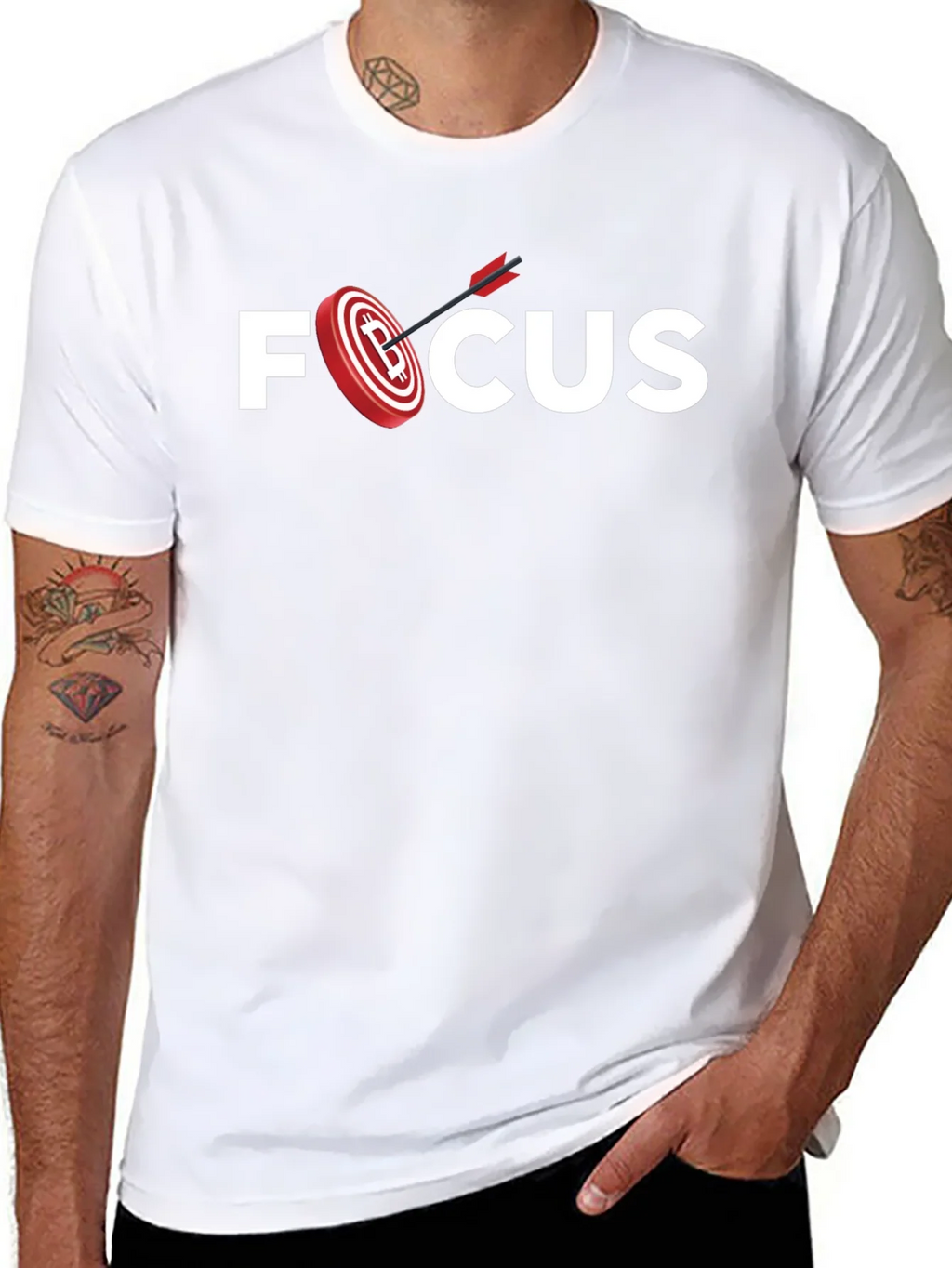 Focus Bitcoin Bullseye T-Shirt product image 7