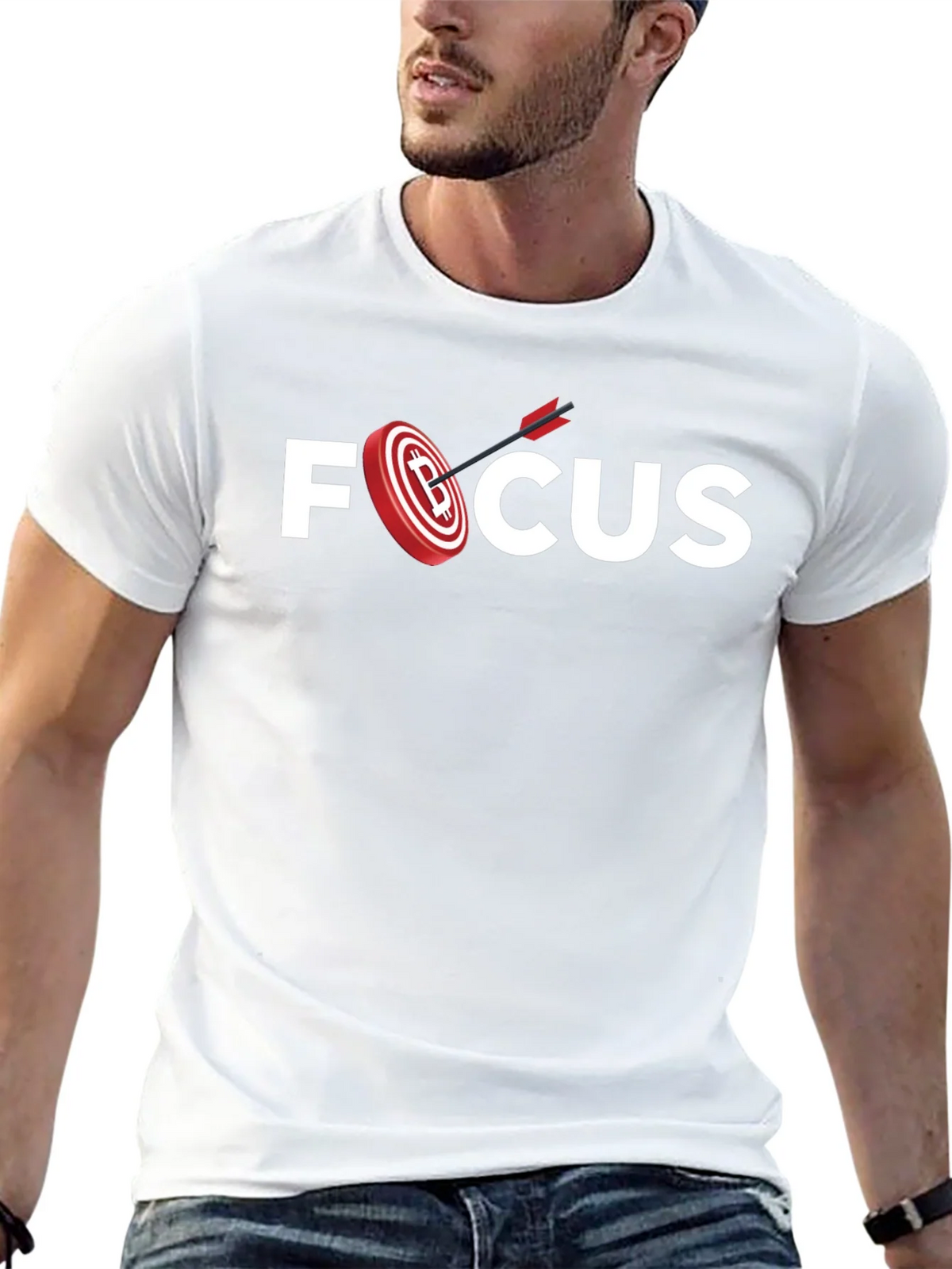 Focus Bitcoin Bullseye T-Shirt product image 12