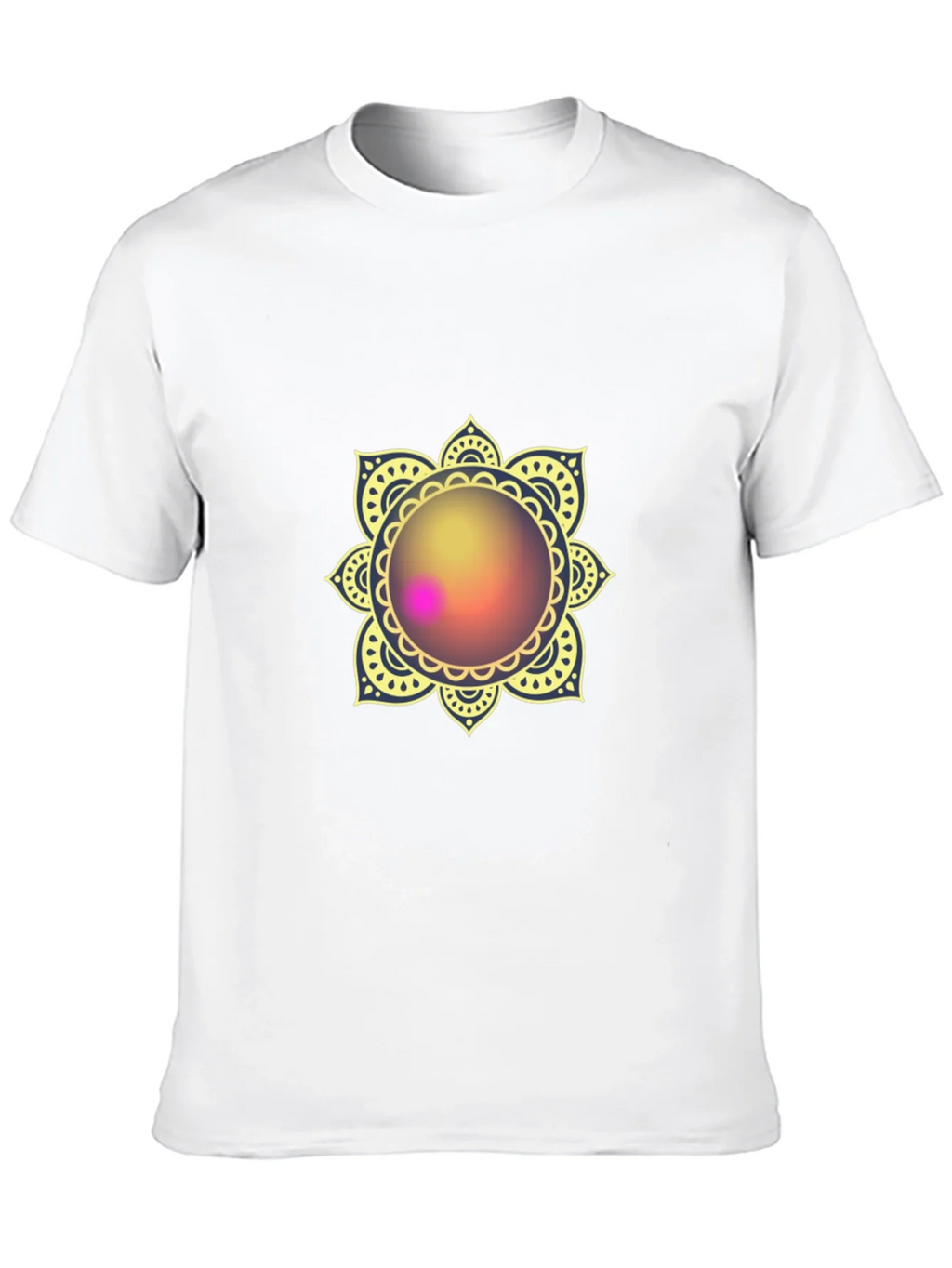 Mandala Print Black T-Shirt - Stylish & Comfortable product image 9