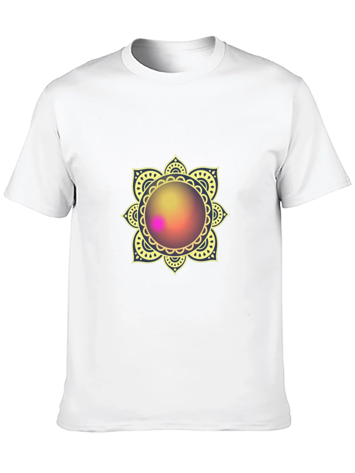 Mandala Print Black T-Shirt - Stylish & Comfortable product image 9