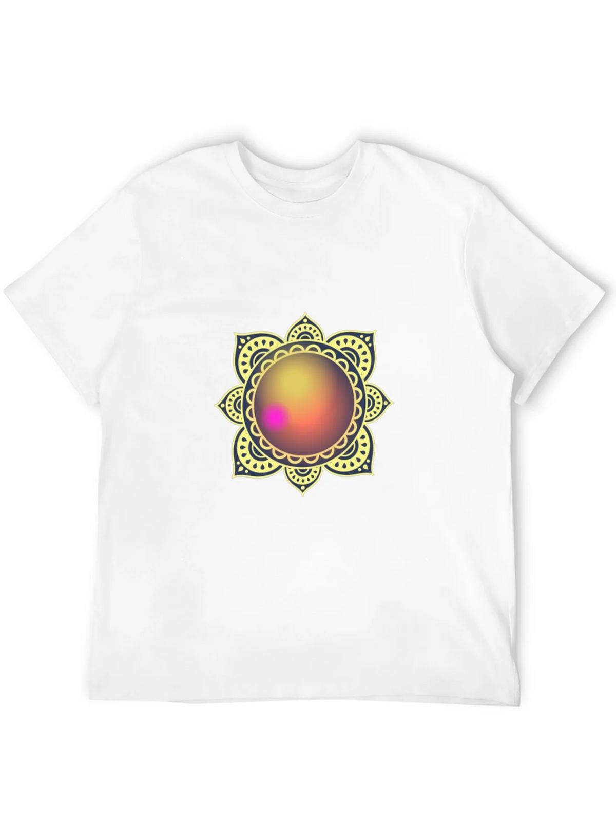 Mandala Print Black T-Shirt - Stylish & Comfortable product image 11